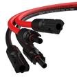 RedStar24 Solarkabel Verlängerung 6mm² Set – Rot und Schwarz für Photovoltaik