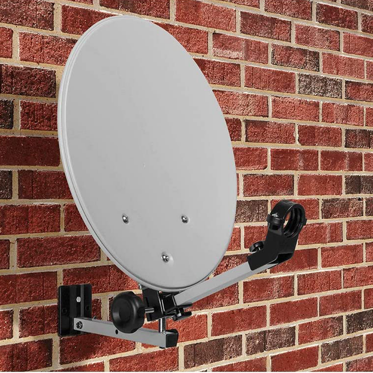 Camping SAT Anlage 35 cm Spiegel – Single LNB 0,1 dB, Kabel, Saugfuß & Koffer – Mobile Satellitenanlage HD