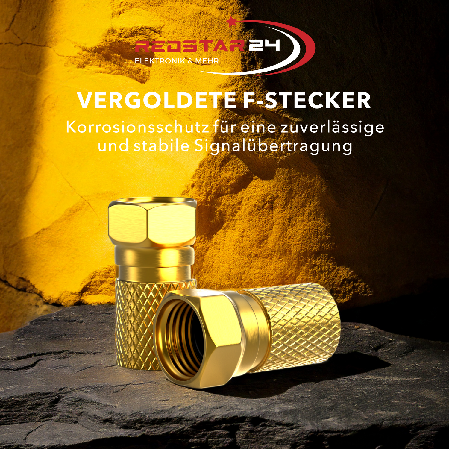 RedStar24 Koaxialkabel weiß für DVB-S2 Empfang