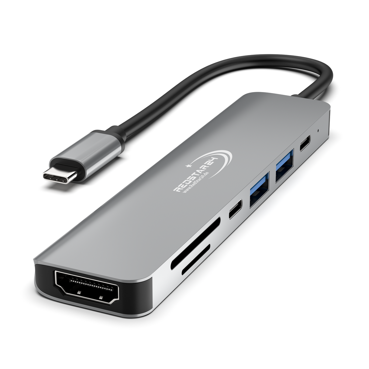 USB C Hub 7-in-1 – RedStar24 Dockingstation für TV, Tablet & Notebook