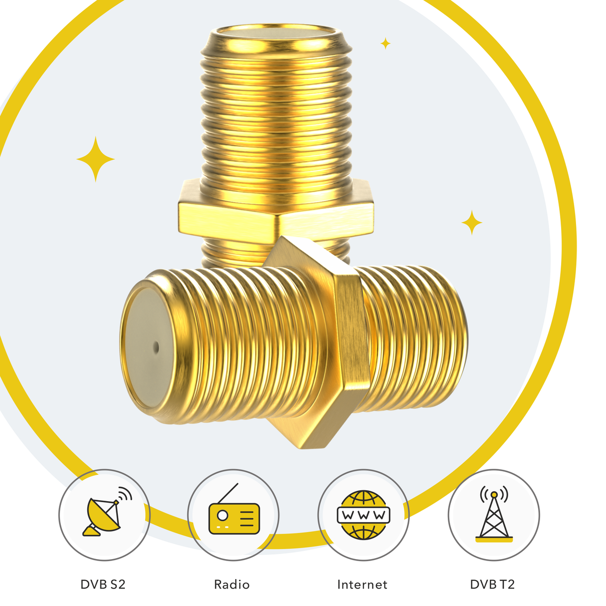 SAT Kabel F-Verbinder RedStar24 2er Set