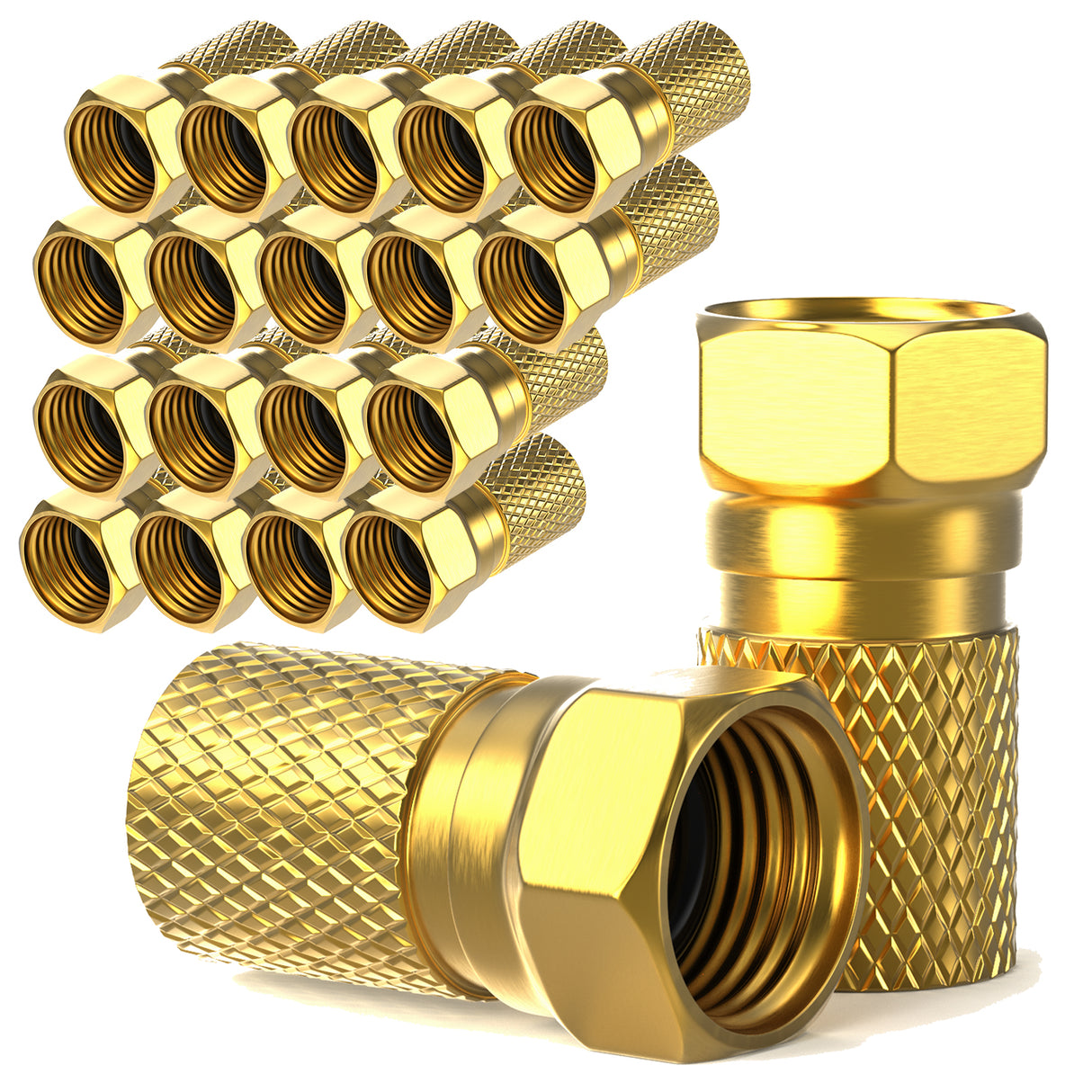 SAT Kabel Stecker 7mm – RedStar24 F-Stecker vergoldet