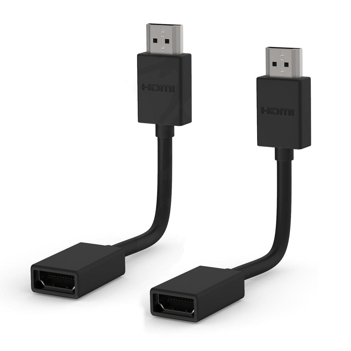 RedStar24 HDMI Verlängerung 12 cm – Fire TV Stick Kabel Adapter | HDMI Verlängerung für Chromecast, Roku, Xbox, PS4/PS5, TV & Monitor – 2 Stück