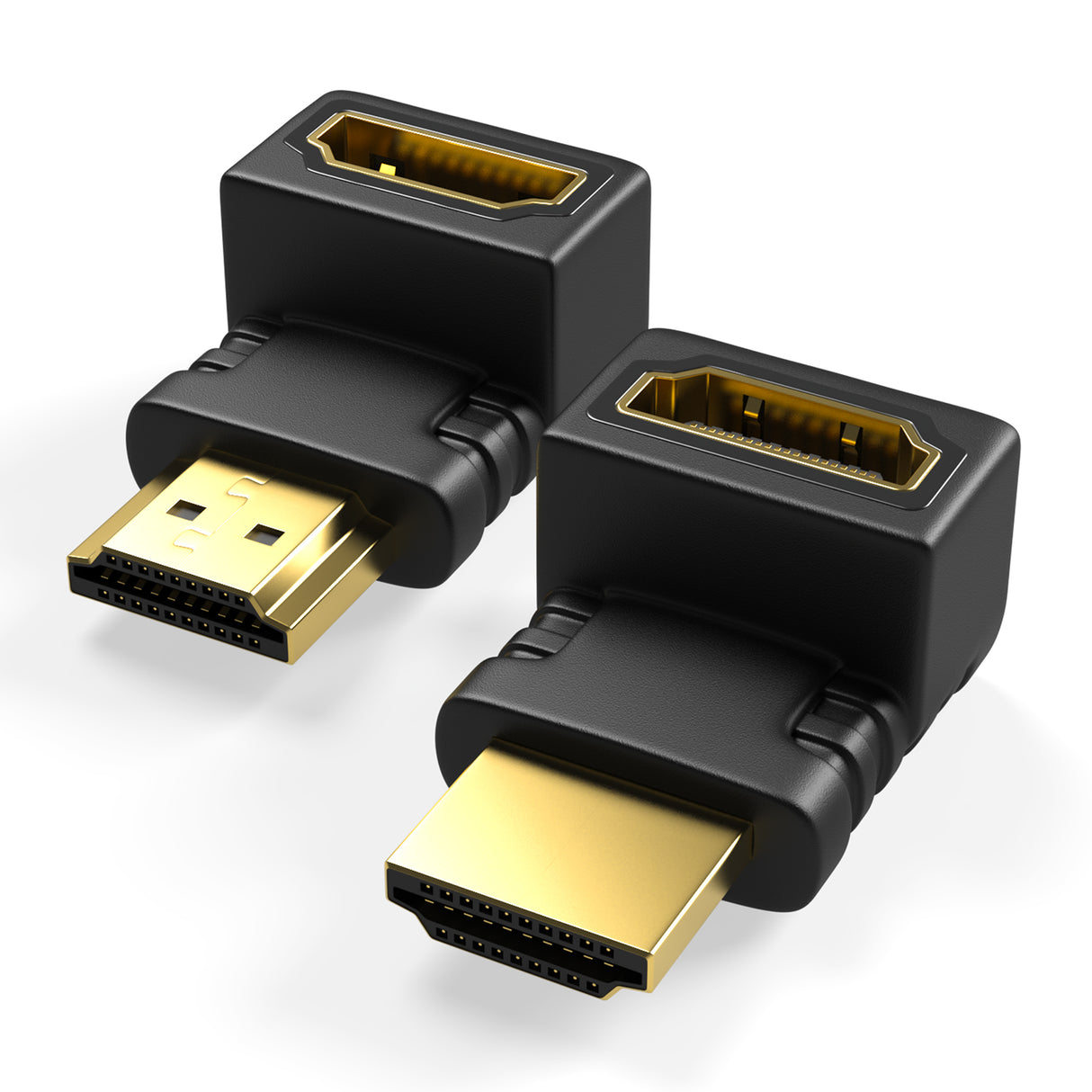 RedStar24 HDMI Winkelstecker 90° Adapter für TV & Monitor