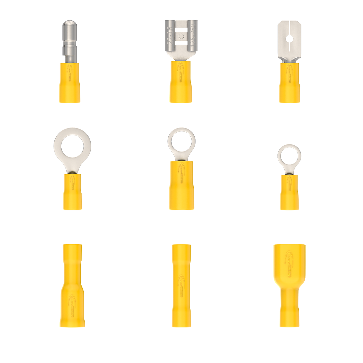 RedStar24 Kabelschuh-Set 700 Stück – 27 Typen isolierte Kabelschuhe in Rot, Blau & Gelb für 0,5–6 mm²