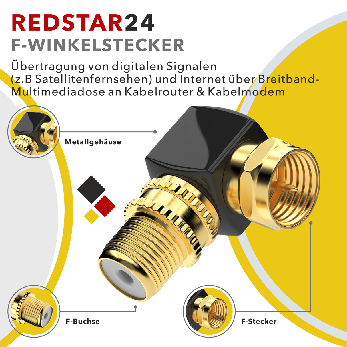 RedStar24 SAT Adapter Set – 2er, 4er oder 10er Pack
