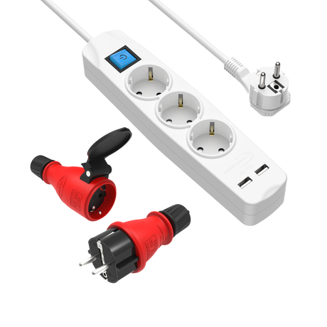  Steckdosenleisten, Schuko-Stecker & Stromverteilung – RedStar24