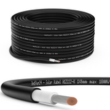 Solarkabel 6mm² TÜV geprüft Solarleitung PV Kabel für Photovoltaik Anlagen Kupfer 5m-100m