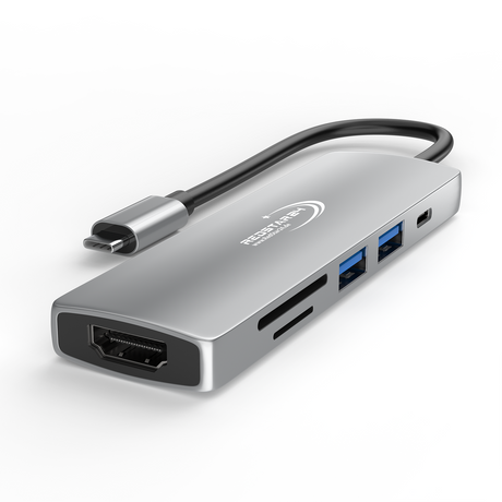 USB C Hub für MacBook, Laptop & Samsung – RedStar24 6-in-1 Adapter