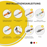 RedStar24 RJ45 Stecker werkzeuglos CAT 7 / CAT 6a – 10 Gbit/s, geschirmt, AWG 22–24