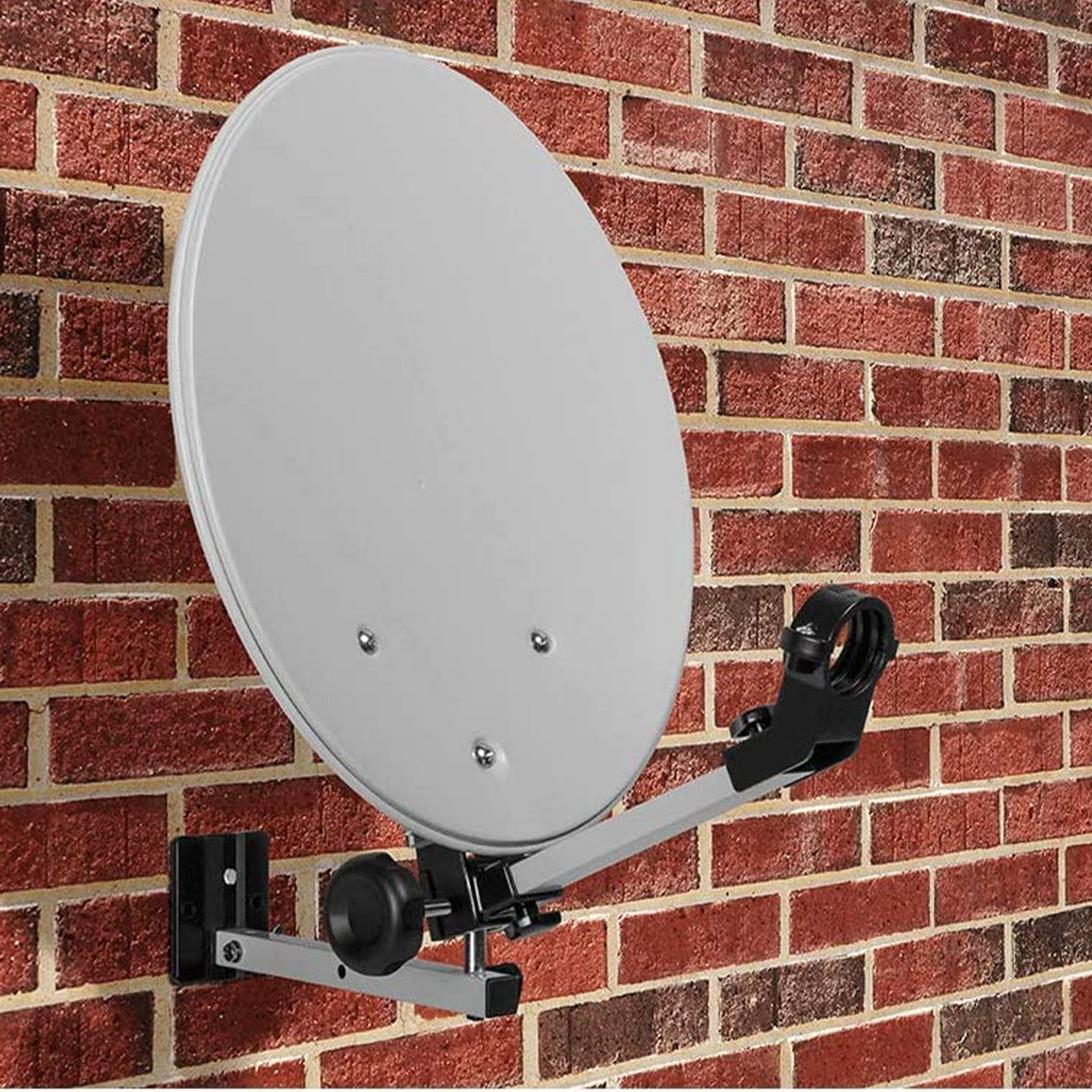 Camping satellite system 35 cm dish – single LNB 0.1 dB, cable, suction cup &amp; case – mobile satellite system HD