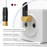 RedStar24 SAT Kabel 135 dB – 1x 90° F-Winkelstecker + 1x F-Stecker – Satellitenkabel / Antennenkabel – UHD, DVB-S2, DVB-C, Kabelinternet – Schwarz/Weiß – 1m bis 20m