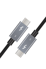 RedStar24 Thunderbolt 3 Kabel (0,7m / 1m / 2m) – 40 Gbit/s, 100W, USB-C Stecker für MacBook, SSD & eGPU