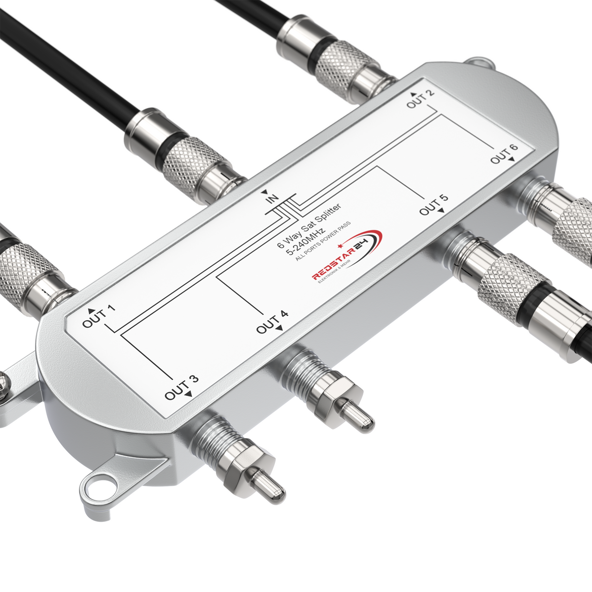 RedStar24 F-Abschlusswiderstand 75 Ohm – 10 Stück Set – Sat Koaxial Kabel Abschluss – Vollmetall, korrosionsgeschützt