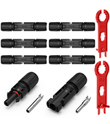 Solarstecker‑Set (m/w) für Photovoltaik – 6/10/12 Stück inkl. 2 Spanner