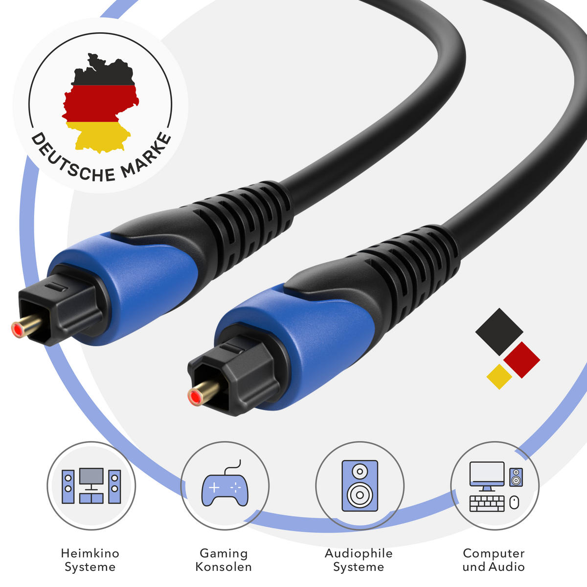 Flexibles SPDIF Digital Audio Kabel für TV, Soundbar &amp; Konsole – RedStar24