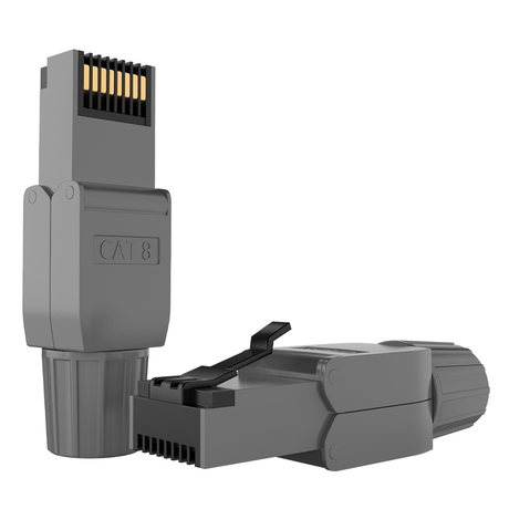 RJ45 Stecker werkzeuglos Cat.8 – 2er & 4er Set von RedStar24