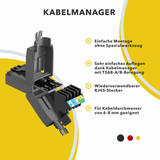 RJ45 Stecker werkzeuglos Cat.8 – 2er & 4er Set LAN Netzwerkstecker geschirmt für Cat 6/6A/7/7A/8 Verlegekabel – 40 Gbit/s