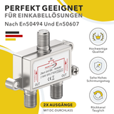 SAT Signalverteiler 2 Ausgänge – UHD 4K kompatibel