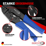Ratschen-Crimpzange ergonomisch für Elektriker & Heimwerker