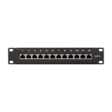 12-Port Cat.6 Patchpanel mit Zugentlastung – LogiLink