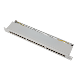 Cat.6A Patchpanel für Rackmontage – LogiLink Lichtgrau