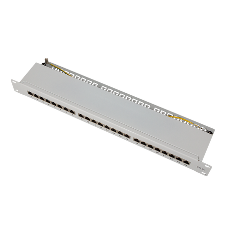 Cat.6A Patchpanel für Rackmontage – LogiLink Lichtgrau