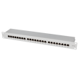 LogiLink Patchpanel Cat.6A – 24-Port RJ45, Lichtgrau (RAL 7035)