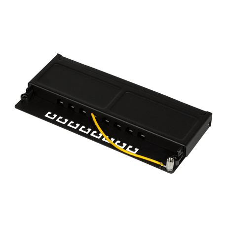 Geschirmtes Cat.6A Patchpanel – platzsparend, 0,5 HE