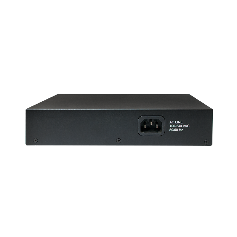 LogiLink 5-Port PoE Switch NS0098 – Fast Ethernet Switch mit PoE+, 30 W je Port, IEEE 802.3at/af, Plug & Play