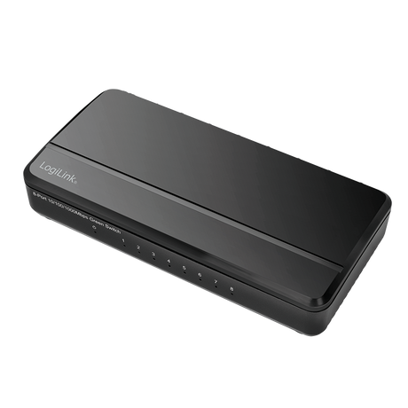 LogiLink NS0106 8-Port Gigabit Ethernet Switch – Desktop Modell