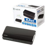 LogiLink 8-Port Netzwerk Switch mit LED-Anzeigen – NS0106