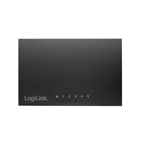 Lüfterloser 5-Port Gigabit Switch für Heim- & Büronetzwerke – LogiLink