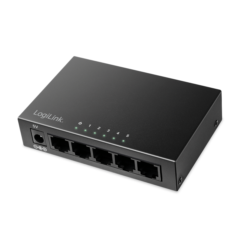 LogiLink NS0116 5-Port Gigabit Ethernet Switch – Desktop Modell