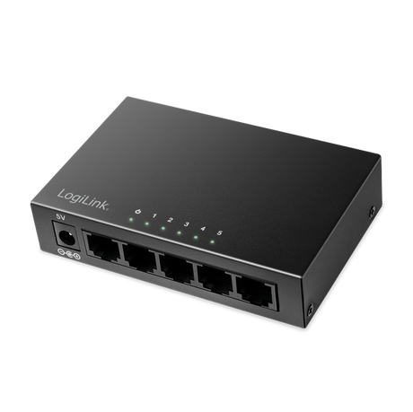 LogiLink NS0116 5-Port Gigabit Ethernet Switch – Desktop Modell