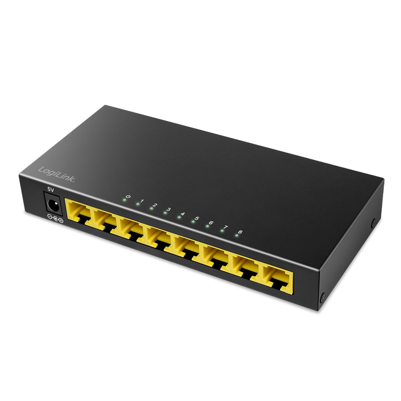 LogiLink NS0117 8-Port Gigabit Ethernet Switch – Desktop Modell