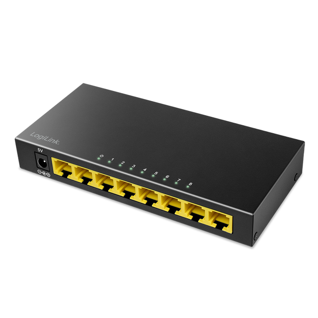 LogiLink NS0117 8-Port Gigabit Ethernet Switch – Desktop Modell