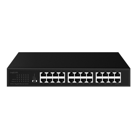 24-Port Desktop & Rack Switch von LogiLink – Gigabit Netzwerk