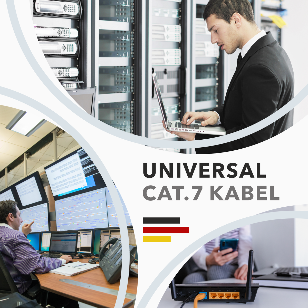 Cat7 Verlegekabel S/FTP 1000 MHz – Orange, LSZH (Eca), 23 AWG, PiMF
