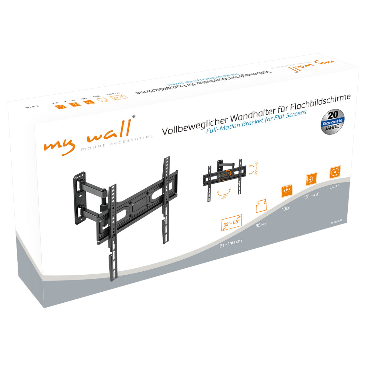 my wall Vollbeweglicher TV Wandhalter (H 26-1 AL)