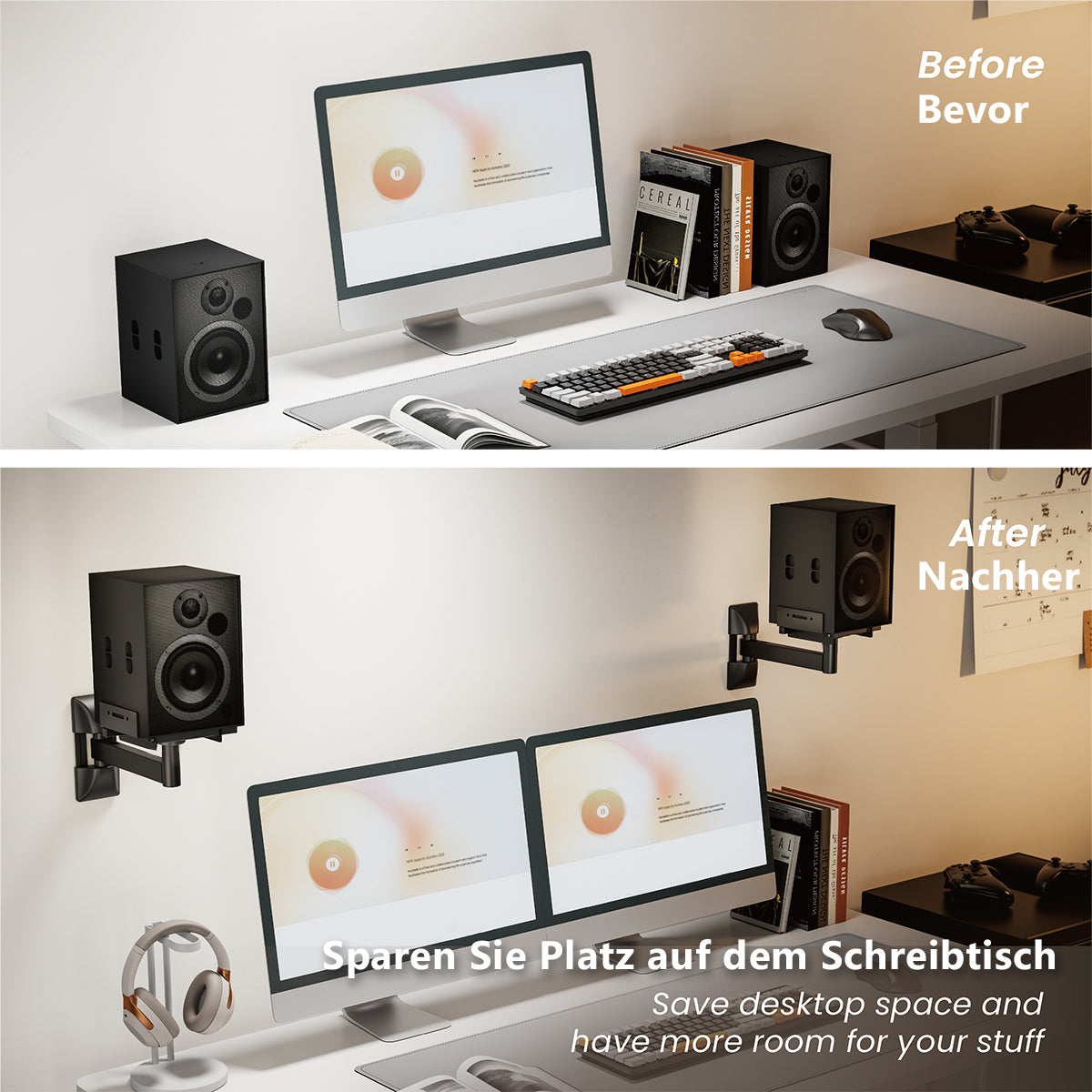 my wall 2 Lautsprecher Wandhalterung (HB 8 L)