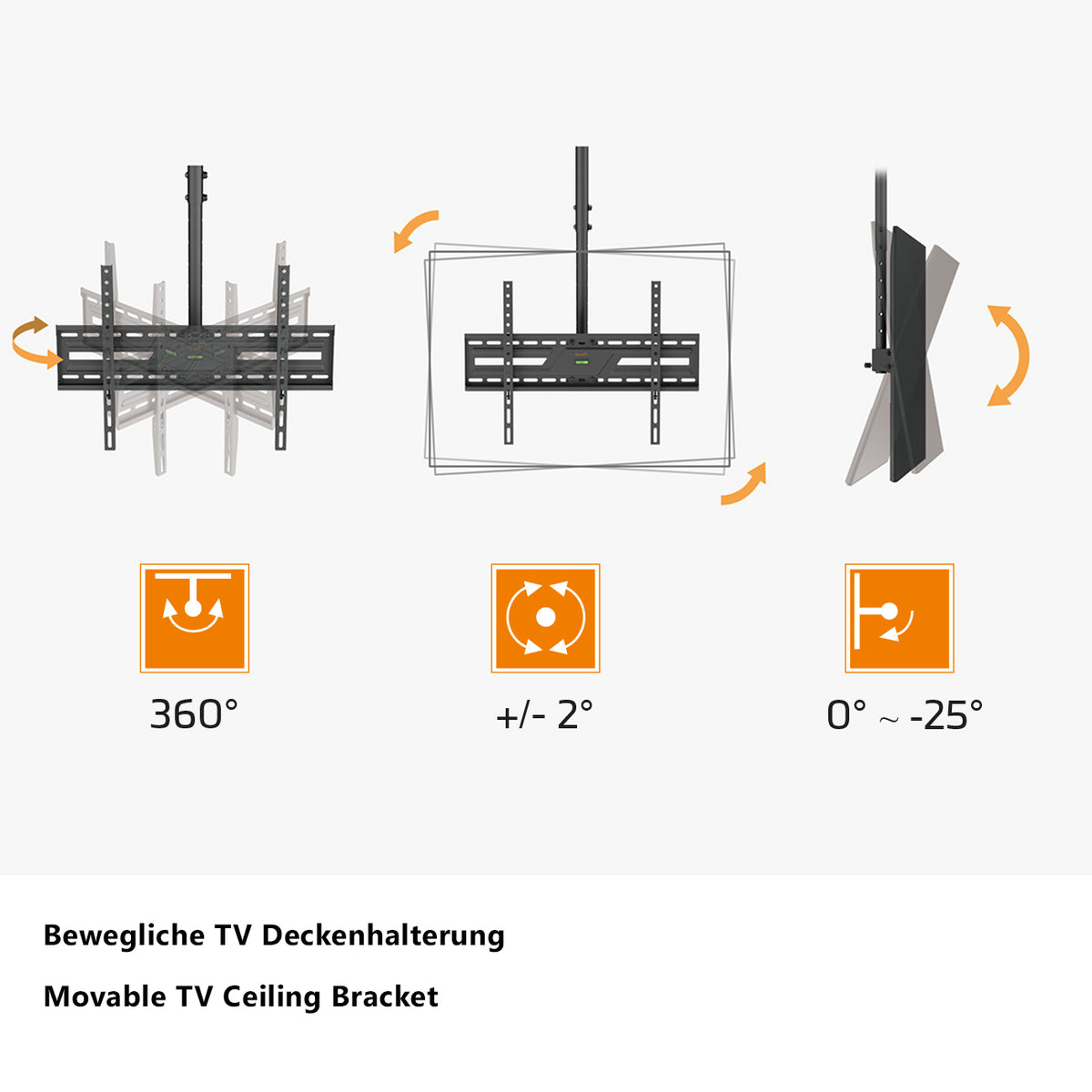 my wall Bewegliche TV Deckenhalterung (HD 10 L)