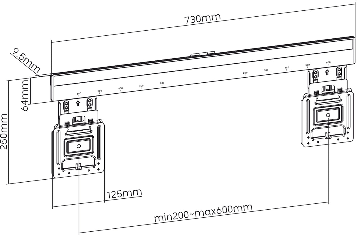 my wall Wandhalter für Flachbildschirme (HE 7-1 L)