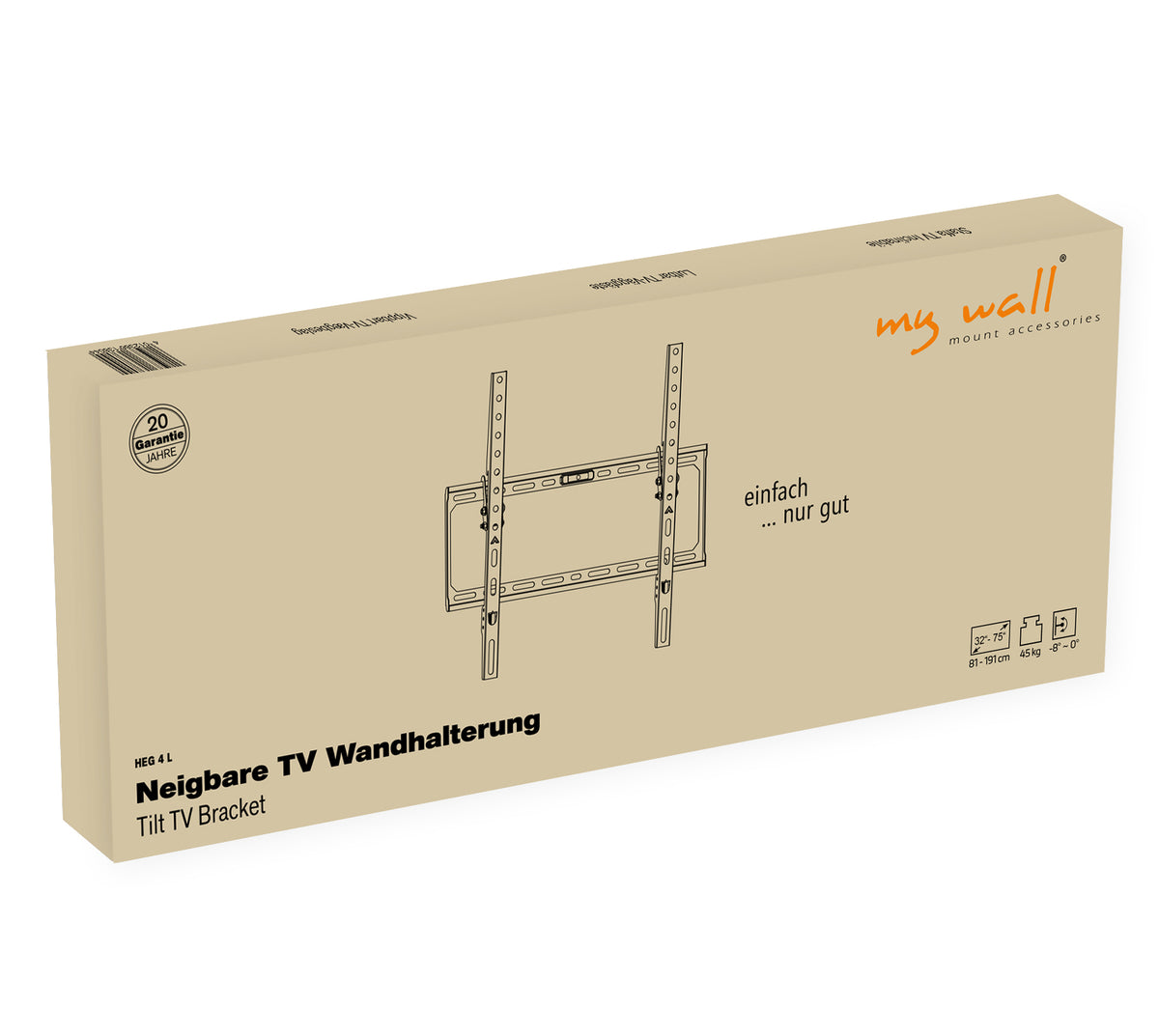 my wall TV Wandhalterung neigbar (HEG 4 L)