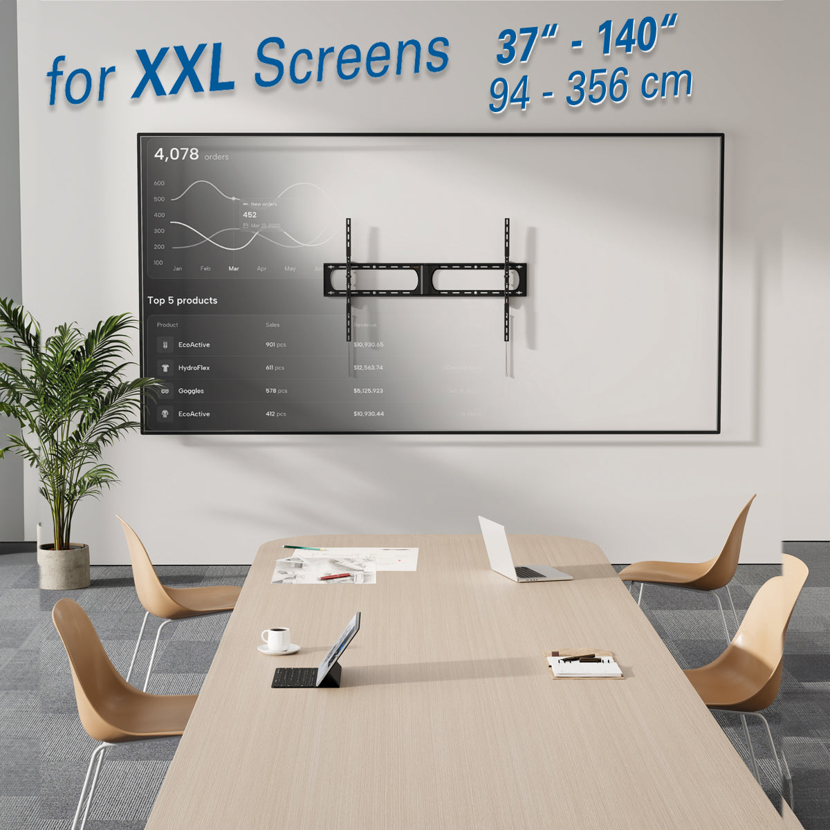 my wall TV Wandhalterung für XXL TV (HF 5 L)