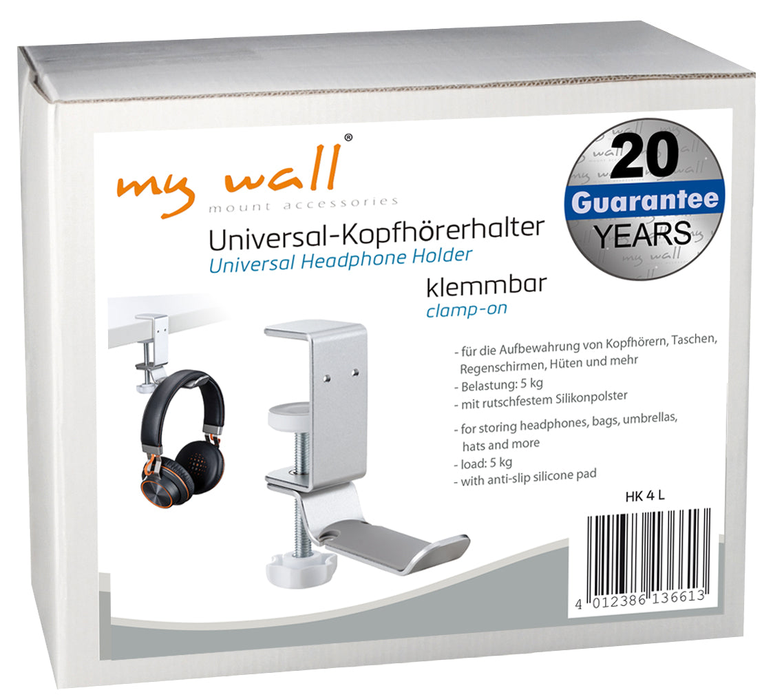 my wall Klemmbarer Universal Kopfhörerhalter (HK 4 L)