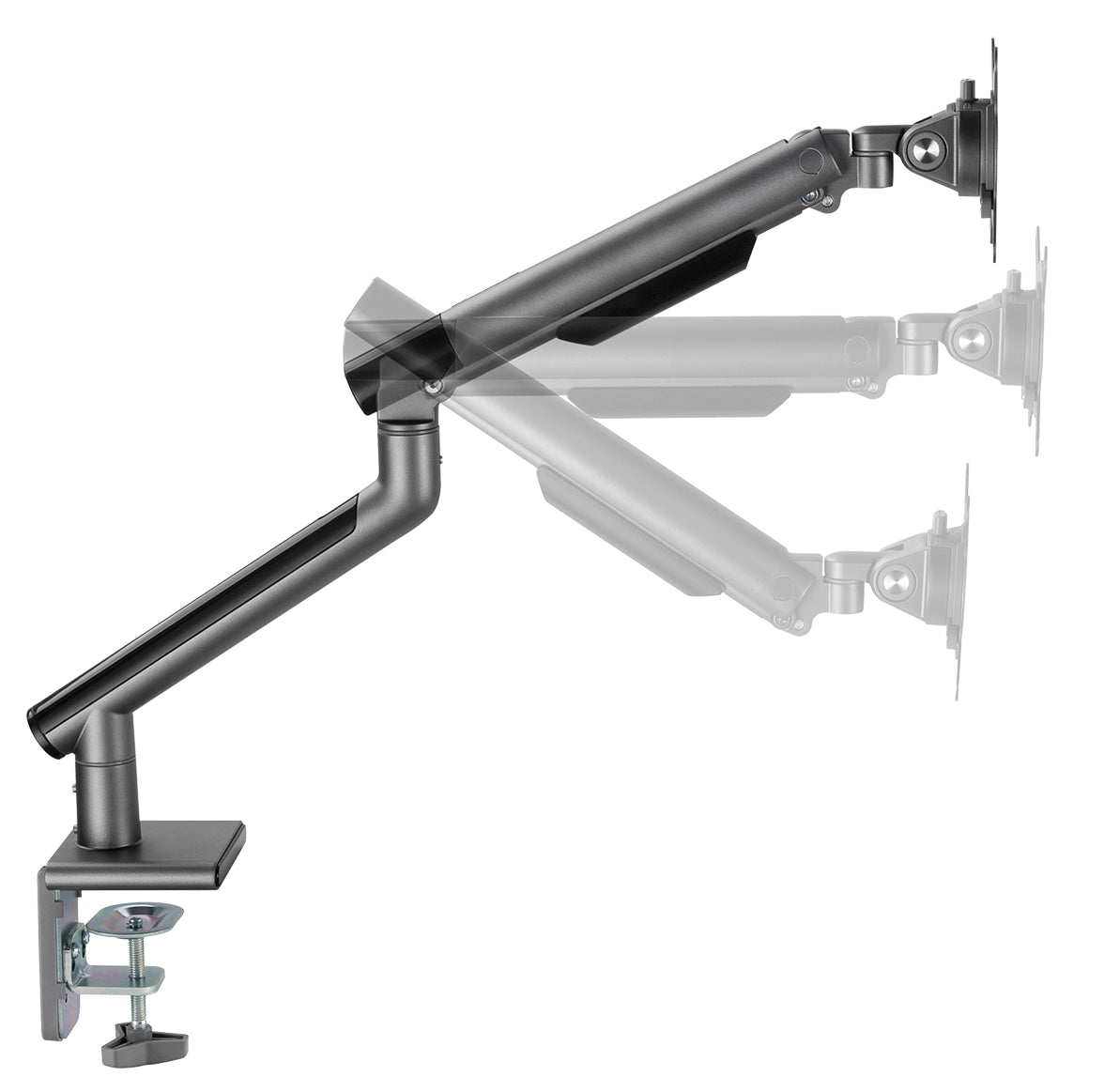 my wall Vollbeweglicher Tischhalter mit Federsystem für 2 Flachbildschirme (HL 23-2 L)