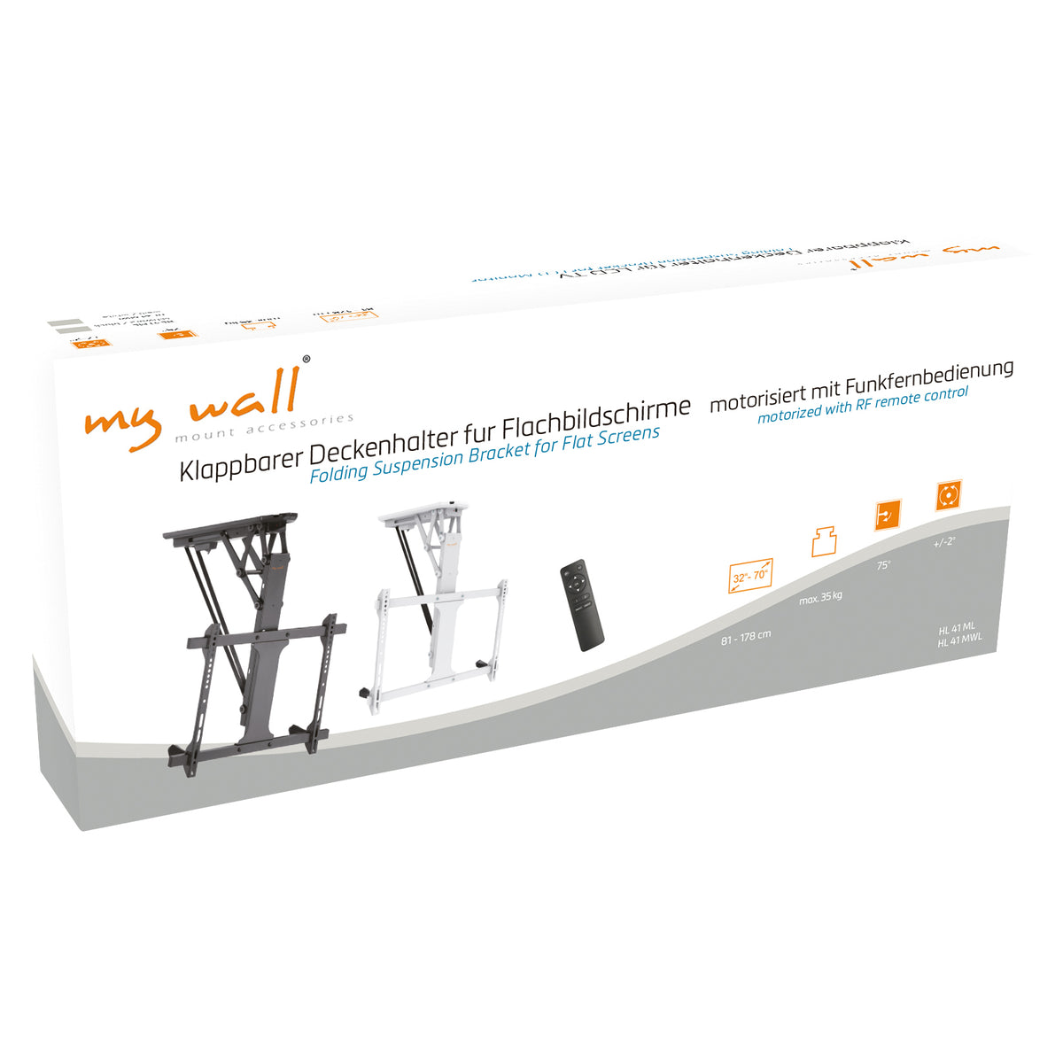 my wall Motorisierter & klappbarer Deckenhalter für LCD TV (HL 41 ML)