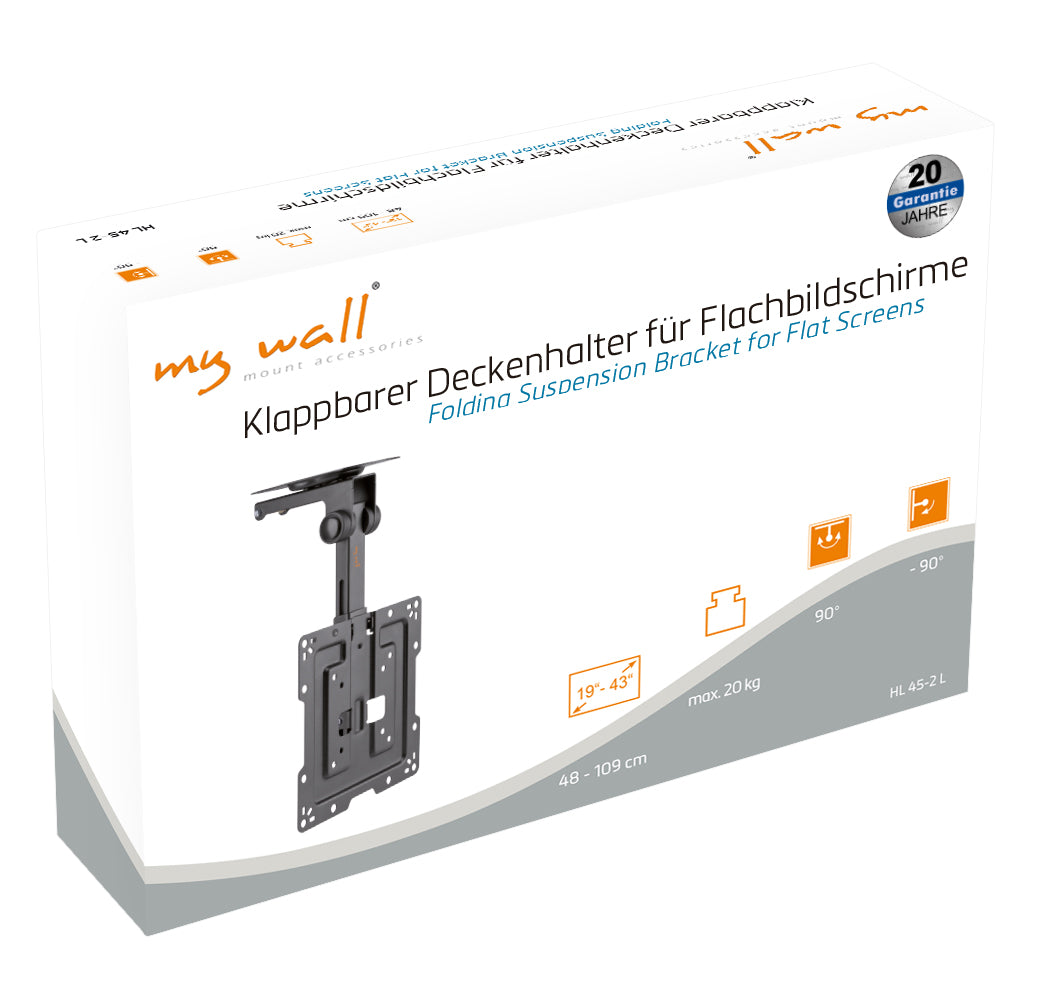 my wall Klappbarer Deckenhalter für Flachbildschirme (HL 45-2 L)