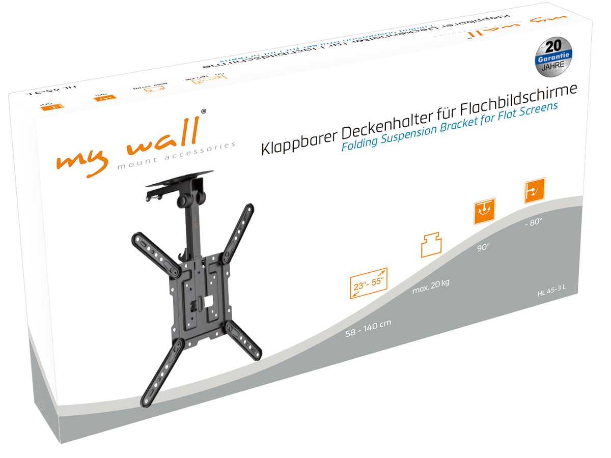 my wall Klappbarer Deckenhalter für Flachbildschirme (HL 45-3 L)